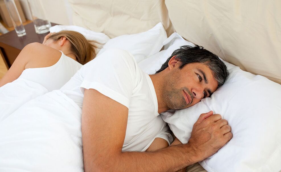 Човек има проблеми с потентността